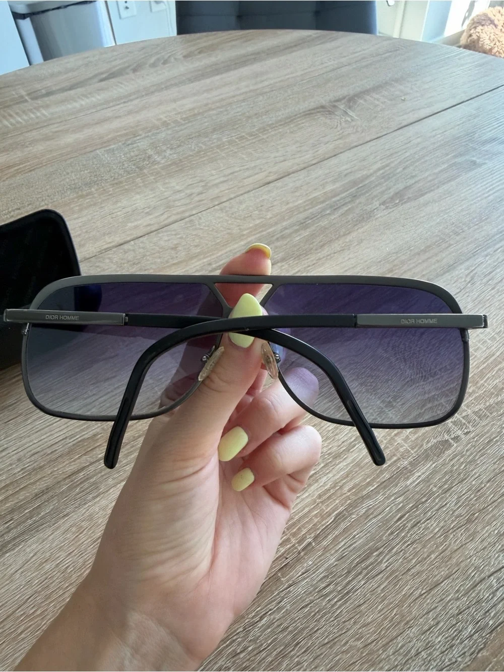 Dior Black Gradient Pilot Sunglasses